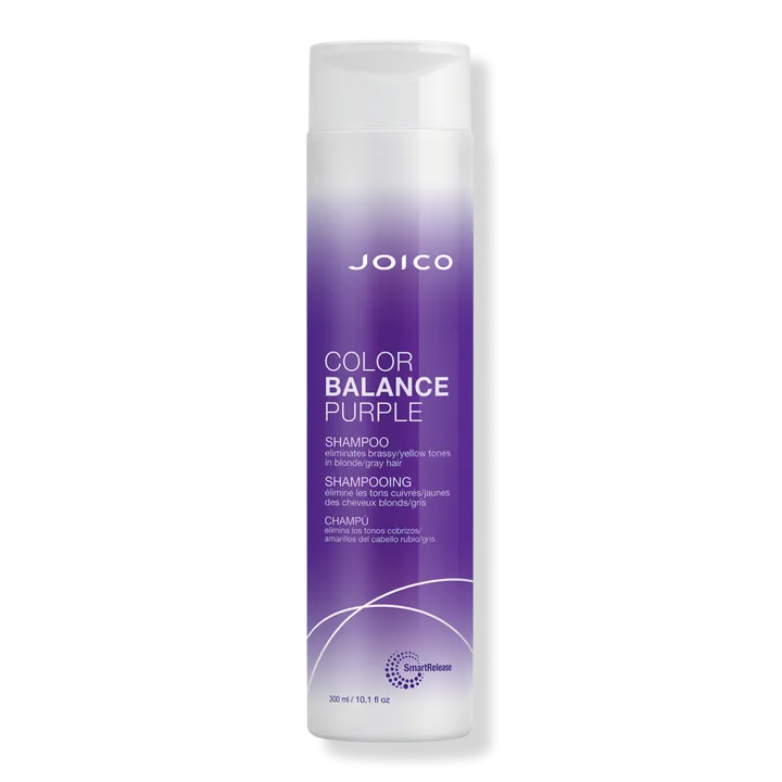 Color Balance Purple Shampoo Eliminates Brassy/Yellow Tones in Blonde/Gray Hair
